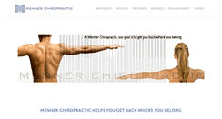 Desktop Screenshot of mennerchiropractic.com
