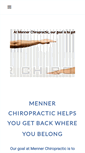 Mobile Screenshot of mennerchiropractic.com