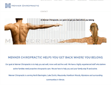 Tablet Screenshot of mennerchiropractic.com